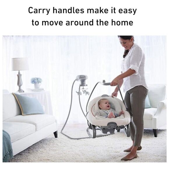 Graco DuetSoothe Swing and Rocker with Removable Swing Seat 6 Speeds for Infant - Picture 5 of 6